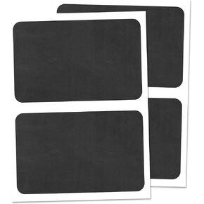 50-Pack, Chalkboard Labels Stickers, Erasable and Reusable - Rectangle, 6" x 4"