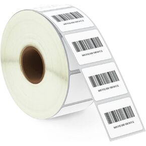 BETCKEY - 1.25" x 1" (32 mm x 25 mm) UPC Barcode & Address Labels Compatible with Zebra & More Label Printer,Premium Adhesive & Perforated [1 Rolls, 1380 Labels]