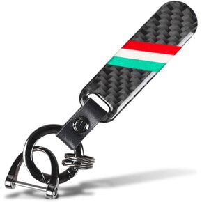 Car 3 color keychain carbon fiber resin leather alloy Set Fashion Sports car keyring
