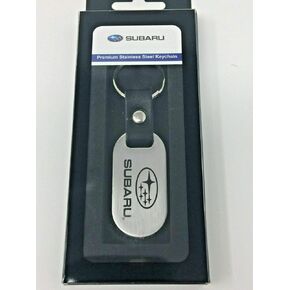 Subaru SOA342L162 Logo Stainless Steel Keychain Key Chain Impreza Legacy Outback ASCENT Forester Brz Crosstrek WRX STI Genuine Solterra