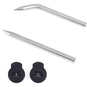 2 Glove Leather Lacing Needle with 2 Glove Locks, Baseball Glove Repair Kit, Lacing Needle, Baseball Glove Lace Kit, Glove Relacing Kit Curved Needles Tool Makes Quick Repair Gloves