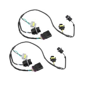 No.15930264 Headlight Wiring Harness Headlamp Socket Connector Wire for Chevy Malibu 2008-2012 / Front Headlamp Wire Harness Connector/Durable Plastic / 2Pcs Black