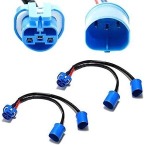 iJDMTOY 9007 HB5 2-Way Merge Wires Compatible with Aftermarket Light Retrofit Conversion Use (1-Female 2-Male)