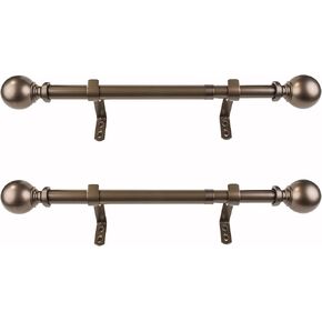 قضيب ستارة كلاسيكي من ديكوبوليتان مقاس 1 بوصة، من 12 إلى 20 بوصة، برونزي داكن in Kuwait