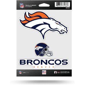 Rico Industries NFL unisex Die Cut 3-Piece Triple Spirit Sticker Sheet
