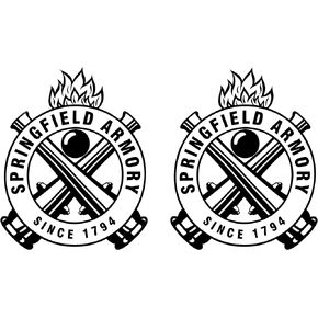 (2 Pack) Springfield Armory Since 1794 Sticker for Tool Box, Trucks Window, Gun Boxes, Helmets, Hard Hats Or Walls in Kuwait