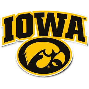 University of Iowa Hawkeyes Vinyl Decal Laptop Water Bottle Car Scrapbook Sticker (IND 1)