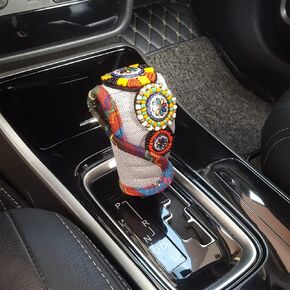 Boho Car Accessories for Women Interior Cute Set Universal Hippie Gear Shift Cover