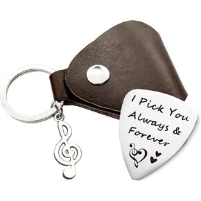 I Pick You Always and Forever Guitar Pick, Meaningful Gift for Musician Guitar Players, Ideal for Anniversary, Birthday, and Valentine's Day, Guitar Pick Accessories for Men and Women