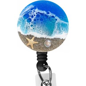 Badge Reels Retractable Cute Nurse Badge Reel with Alligator Clip, Funny ID Badge Holder for Nurses, Doctors, Teachers, Office Worker (As Far As I Know)