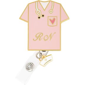 First Lifesaver Nurse Badge Reel - Retractable Nursing Badge Reel with Charm for Nurses, Nursing Students, NP (Be Kind)