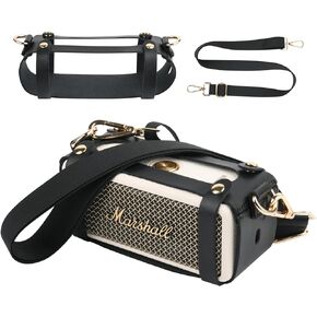 TXEsign Travel Carrying Strap Case for Marshall Emberton II Portable Bluetooth Speaker with Shoulder Strap Protective Cover Replacement Strap Carrying Pouch for Marshall Speaker