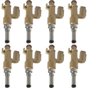 8pcs Fuel Injectors Yes, Compatible Replacement (Refer to Applicable Models) Toyota Sequoia Tundra Land Cruiser Lexus 2008-2013 23250-0S020 23209-39165 23209-09151