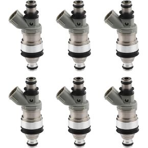 JDMON Fuel Injectors Replacement for Toyota Tacoma T100 1995-1998,Camry Lexus ES300 1992-1993,4Runner 1996-1998 3.0L 3.4L V6 Replace 23250-62030 6Pcs