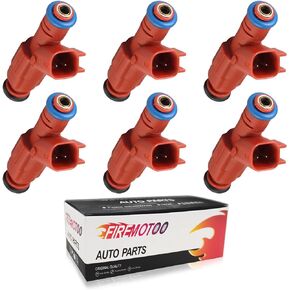 Fuel Injectors set of 6 Compatible with Dodge Dakota Ram 1500 Van Ram 2500 Van Ford Escape Mustang Windstar Jeep Cherokee Grand Cherokee Liberty Wrangler 0280156161 812-12128 12 Holes