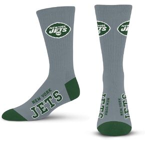 FBF - NFL Deuce Adult Team Logo Crew Dress Socks Footwear for Men & Women Game Day Apparel Size Large 10-13