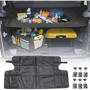for Jeep Cargo Cover JK 4 Door Rear Trunk Luggage Security Curtain Protector Compatible with Wrangler JK JKU Unlimited 4DR 2007-2018 Models