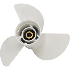 13 5/8x13-K Boat Moto Aluminum Propeller - for Yamaha Outboard Propeller 50HP 60HP 70HP 80HP 90HP 100HP 110HP 120HP 130HP Replace 6E5-45949-00-EL,15 Spline Tooth - Aluminum Outboard Propeller