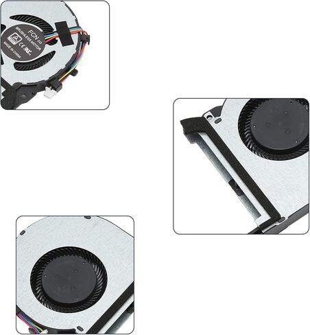 Gugxiom 4 Pin CPU GPU مروحة تبريد، تبديد جيد للحرارة، مروحة تبريد للكمبيوتر المحمول Asus TUF Gaming FX505DU لـ FX505DY لـ FX505DD in Kuwait