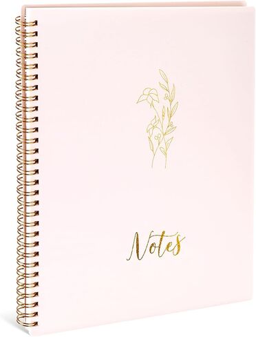 Koogel Aesthetic Spiral Notebook,Cute Spiral Journal Notebook for Women,10.5" x 8.5" with 160 Pages for Gift Office School Supplies,Green in Saudi Arabia