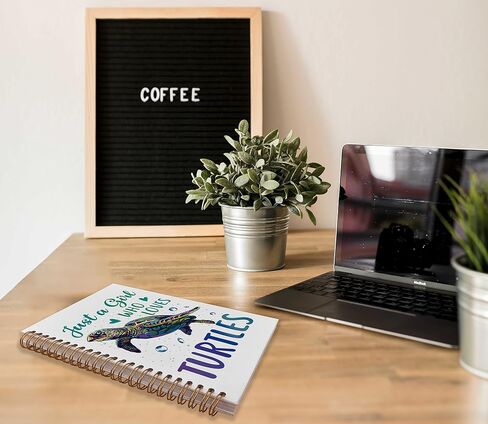 Vintage Watercolor Ocean Seahorse Teal Blue Mediterranean Style Lined Spiral Journal Notebook 8.3×5.5 Inches Hardcover College Ruled Notebook Journal for Work Note Taking Journaling in Saudi Arabia