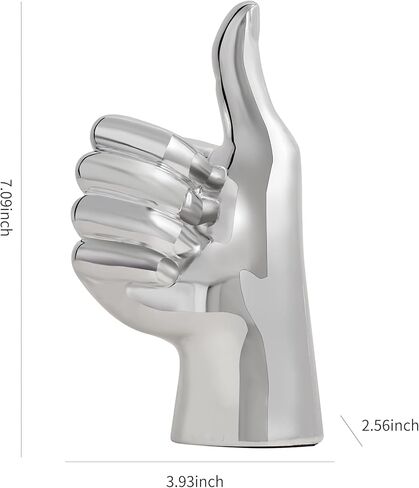تمثال اليد ديكور المكتب: تمثال لفتة الإصبع الذهبي الفريد من نوعه تماثيل لفتة رائعة ديكور المنزل الحديث لغرفة المعيشة وغرفة النوم ورف الطاولة وديكورات المكتب والمقتنيات in Kuwait