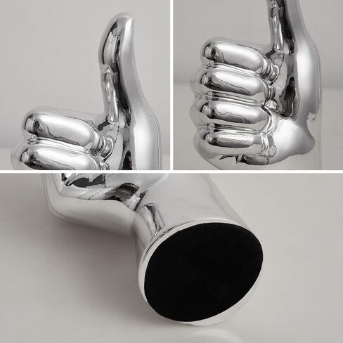 تمثال اليد ديكور المكتب: تمثال لفتة الإصبع الذهبي الفريد من نوعه تماثيل لفتة رائعة ديكور المنزل الحديث لغرفة المعيشة وغرفة النوم ورف الطاولة وديكورات المكتب والمقتنيات in Kuwait