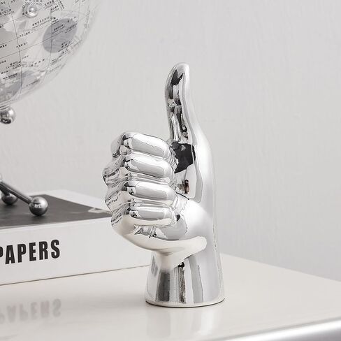 تمثال اليد ديكور المكتب: تمثال لفتة الإصبع الذهبي الفريد من نوعه تماثيل لفتة رائعة ديكور المنزل الحديث لغرفة المعيشة وغرفة النوم ورف الطاولة وديكورات المكتب والمقتنيات in Kuwait