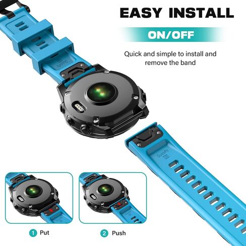 OVERSTEP متوافق مع سوار ساعة Fenix ​​5، حزام سريع التركيب 22 مم لساعة Garmin Fenix ​​5 Plus/Fenix ​​6/Fenix ​​6 Pro/Fenix ​​7/Forerunner 935/Forerunner 945/Quatix 5 الذكية in Kuwait