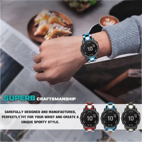OVERSTEP متوافق مع سوار ساعة Fenix ​​5، حزام سريع التركيب 22 مم لساعة Garmin Fenix ​​5 Plus/Fenix ​​6/Fenix ​​6 Pro/Fenix ​​7/Forerunner 935/Forerunner 945/Quatix 5 الذكية in Kuwait