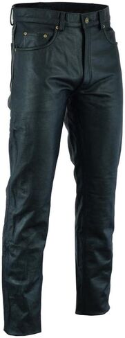 Motorcycle Leather Pants Black for Men IN-01BP in Kuwait