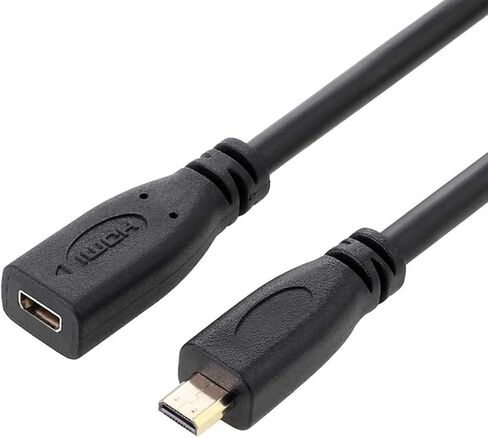 تشينيانغ 30 سم HDMI 1.4 نوع D مايكرو HDMI ذكر إلى مايكرو HDMI أنثى HDMI تمديد الكابلات in Saudi Arabia