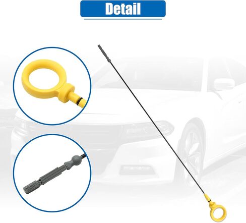Uxcell 1 قطعة زيت المحرك مقياس زيت المحرك مستوى السوائل مقياس لأودي A4 كواترو قاعدة 3.2L V6 الغاز 2009 No.06E115611H in Saudi Arabia