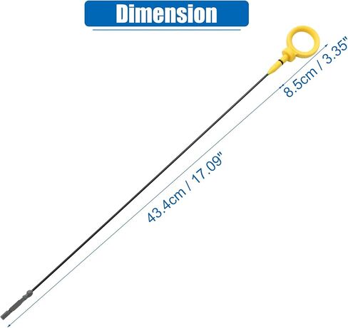 Uxcell 1 قطعة زيت المحرك مقياس زيت المحرك مستوى السوائل مقياس لأودي A4 كواترو قاعدة 3.2L V6 الغاز 2009 No.06E115611H in Saudi Arabia