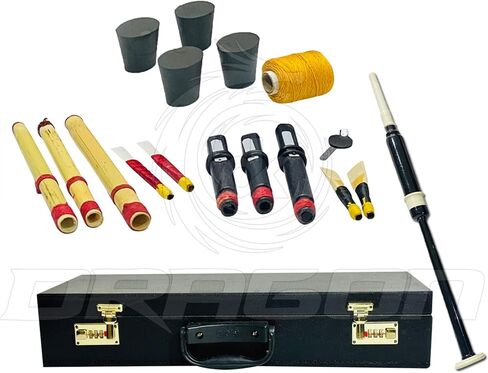 Premium Quality Scottish Great Highland Bagpipes Natural Finish Silver Mounts Royal Stewart Cover with Hard Case Tutor Book Reeds in Kuwait