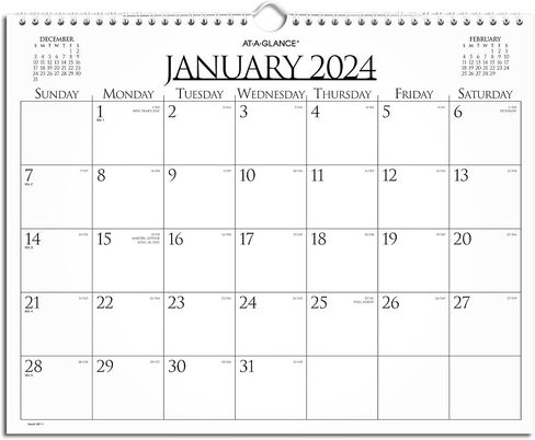 AT-A-GLANCE 2023 Wall Calendar, 14 ⅞ " x 11 ⅞ ", Medium, Spiral Bound, Monthly, Reversible, Business (997-1) in Saudi Arabia