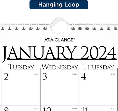 AT-A-GLANCE 2023 Wall Calendar, 14 ⅞ " x 11 ⅞ ", Medium, Spiral Bound, Monthly, Reversible, Business (997-1) in Saudi Arabia