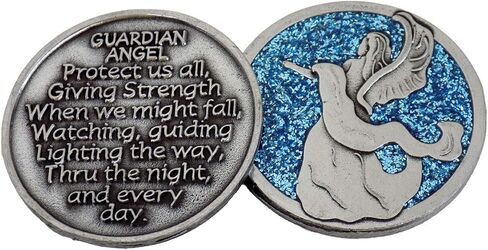 رمز جيب GUARDIAN Angel - عملة معدنية مقاس 1.25 بوصة - هدية ملهمة - حماية - أنت مميز لصديقك أو أحبائك in Kuwait