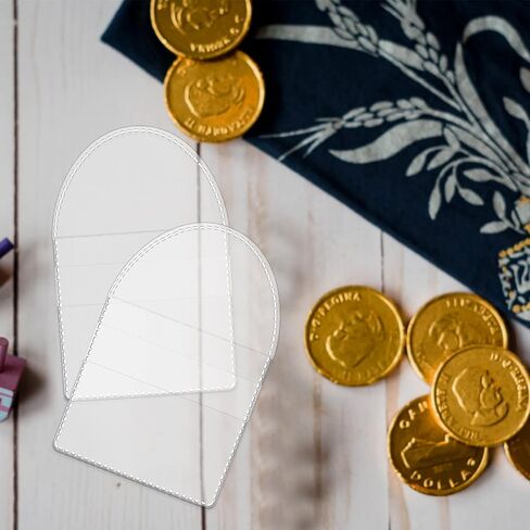 100 قطعة من العملات المعدنية ذات الجيب الواحد، 2، 2.5 بوصة تقلب العملات البلاستيكية الشفافة الفردية وحامل العملات المعدنية الصغيرة لتخزين العملات المعدنية والمجوهرات والأشياء الصغيرة (2.5 × 2.5 بوصة) in Kuwait
