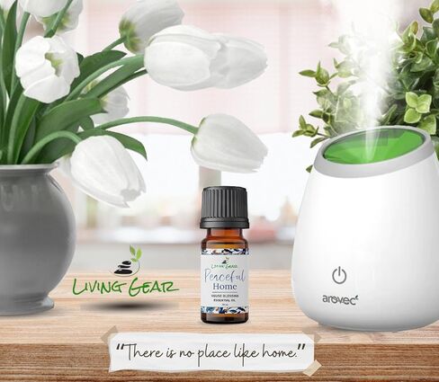 Peaceful Home Essential Oil for House Blessing, Clearing and Purification - Clear, Purify and Bless Your Home to Restore Balance, Peace & Harmony - Includes Crystals and Instructions in Saudi Arabia