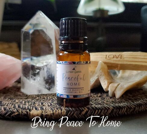 Peaceful Home Essential Oil for House Blessing, Clearing and Purification - Clear, Purify and Bless Your Home to Restore Balance, Peace & Harmony - Includes Crystals and Instructions in Saudi Arabia