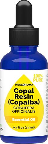Copaiba - Copal Resin Essential Oil 15 ml - 0.5 oz - Pure & Natural - with Pipette Dropper in Saudi Arabia