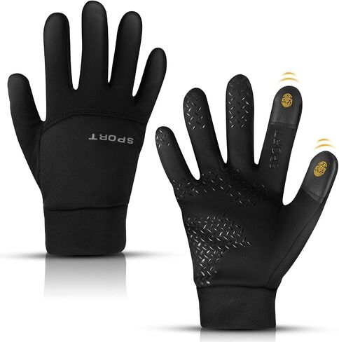 Winter Gloves Touch Screen Water Resistant for Running Cycling Driving Hiking Windproof Warm Gifts for Men and Women in Saudi Arabia