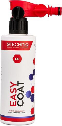 Gtechniq - Easy Coat Kit - Up to 3 Months of Durability; Quick & Easy to Apply; Coating Safe; Apply to Auto Paint or Glass Surfaces; Protect from UV Rays, Chemicals, Weather, Dirt (500 milliliters) in Saudi Arabia
