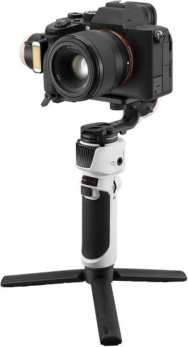 Zhiyun Crane M3 Combo مثبت جيمبال محمول ثلاثي المحاور، متوافق مع Sony A6600، A6100، RX100، Fujifilm X-T10، X-T3، Canon M50، M5، M6، G7 X II، لـ Gopro Hero10/9/8 5/6 /7، آيفون 13 12 XS-Pro ماكس in Saudi Arabia