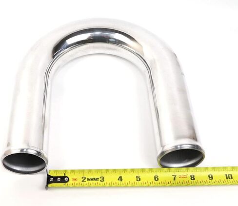 LTI Universal 2.5 inch Outside Diameter 180 Degree Elbow Aluminum Pipe Polished (2.5" 180 Degree) in Saudi Arabia