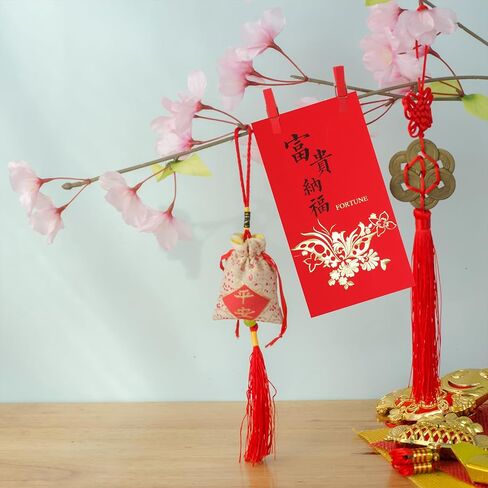 Supla 120 قطعة 6 تصميم مظاريف هونغ باو الحمراء الصينية، مظاريف نقود محظوظة، حزمة حمراء لاي انظر حزمة محظوظة، مغلف نقدي، جيوب حمراء للعام الصيني الجديد، عيد ميلاد الزفاف، عام التنين 2024 in Kuwait