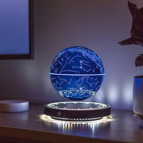 Gleamgalaxy Levitating Galaxy Constellation Lamp,Floating and Spinning in Air Freely, LED Galaxy Lamp Has 4 Colors that cycle through for Unique Gifts,Room Decor,Night Light,Office Desk Toys in Saudi Arabia