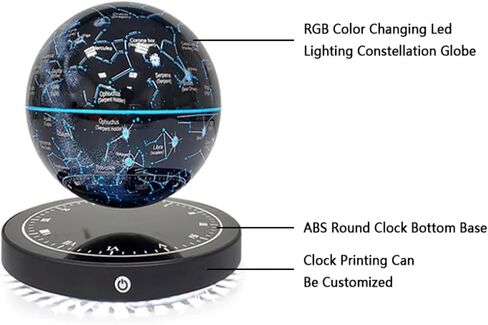 Gleamgalaxy Levitating Galaxy Constellation Lamp,Floating and Spinning in Air Freely, LED Galaxy Lamp Has 4 Colors that cycle through for Unique Gifts,Room Decor,Night Light,Office Desk Toys in Saudi Arabia