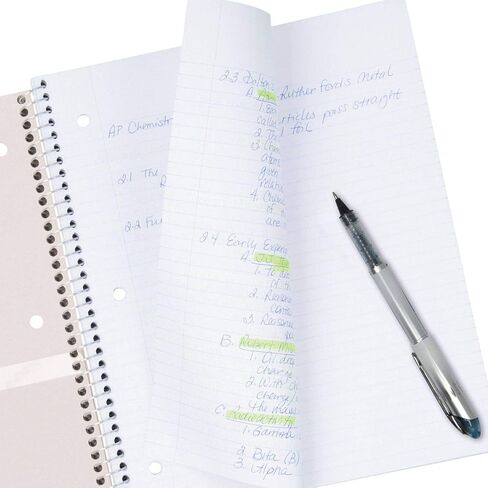 Five Star Spiral Notebook, 1 Subject, 100 Sheets, College Ruled, Graphics, Bitmap White in Saudi Arabia